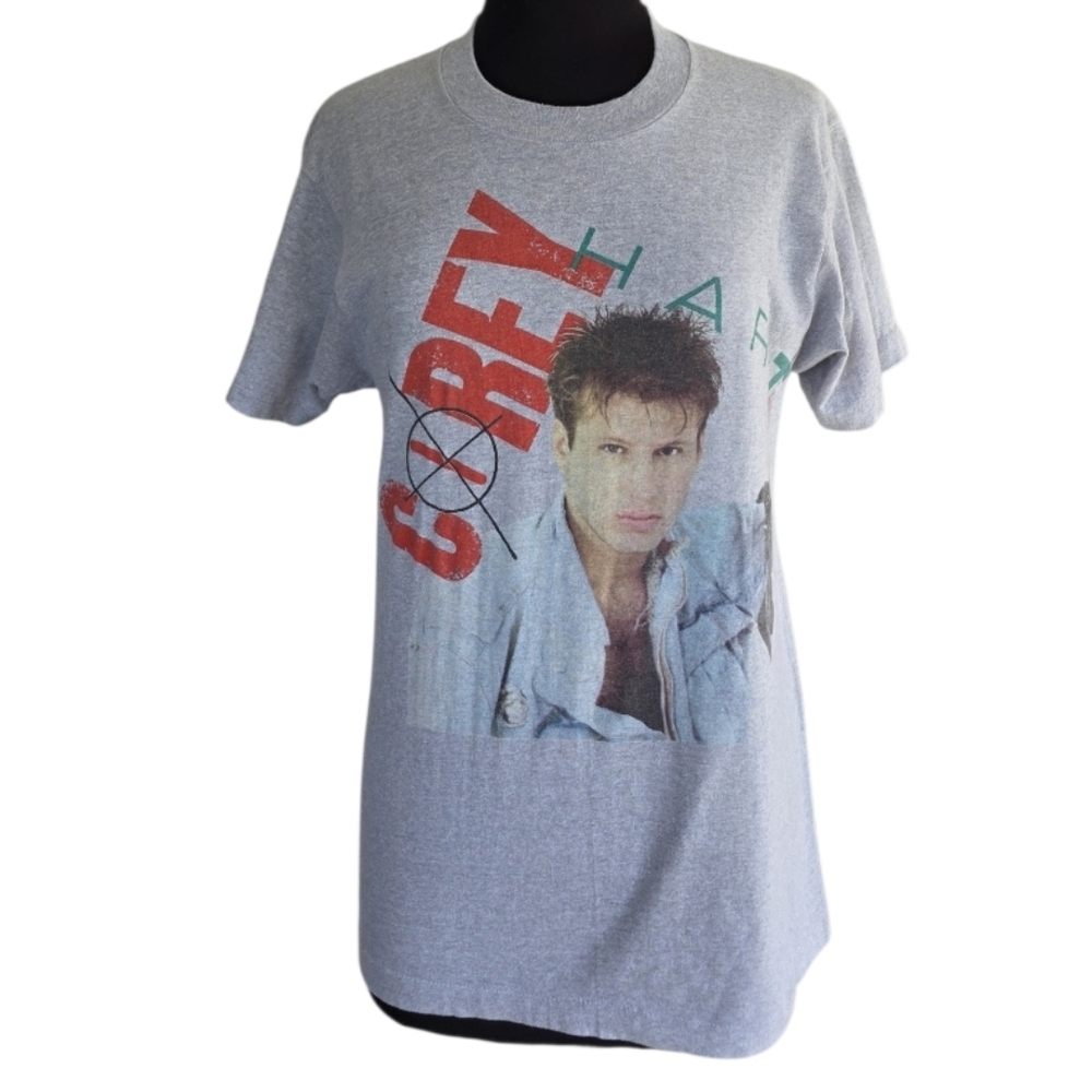 Vintage 80s Corey Hart Tour Tee 1985 Concert Graphic Gray T-Shirt
